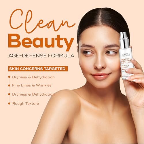 Skin Aesthetics Vitamin C Serum for Face with Collagen - Dark Spots, Skin Brightening, Anti-Aging & Acne, Fine Lines & Wrinkles - Vegan, Clean Beauty Korean Skincare - görsel 14
