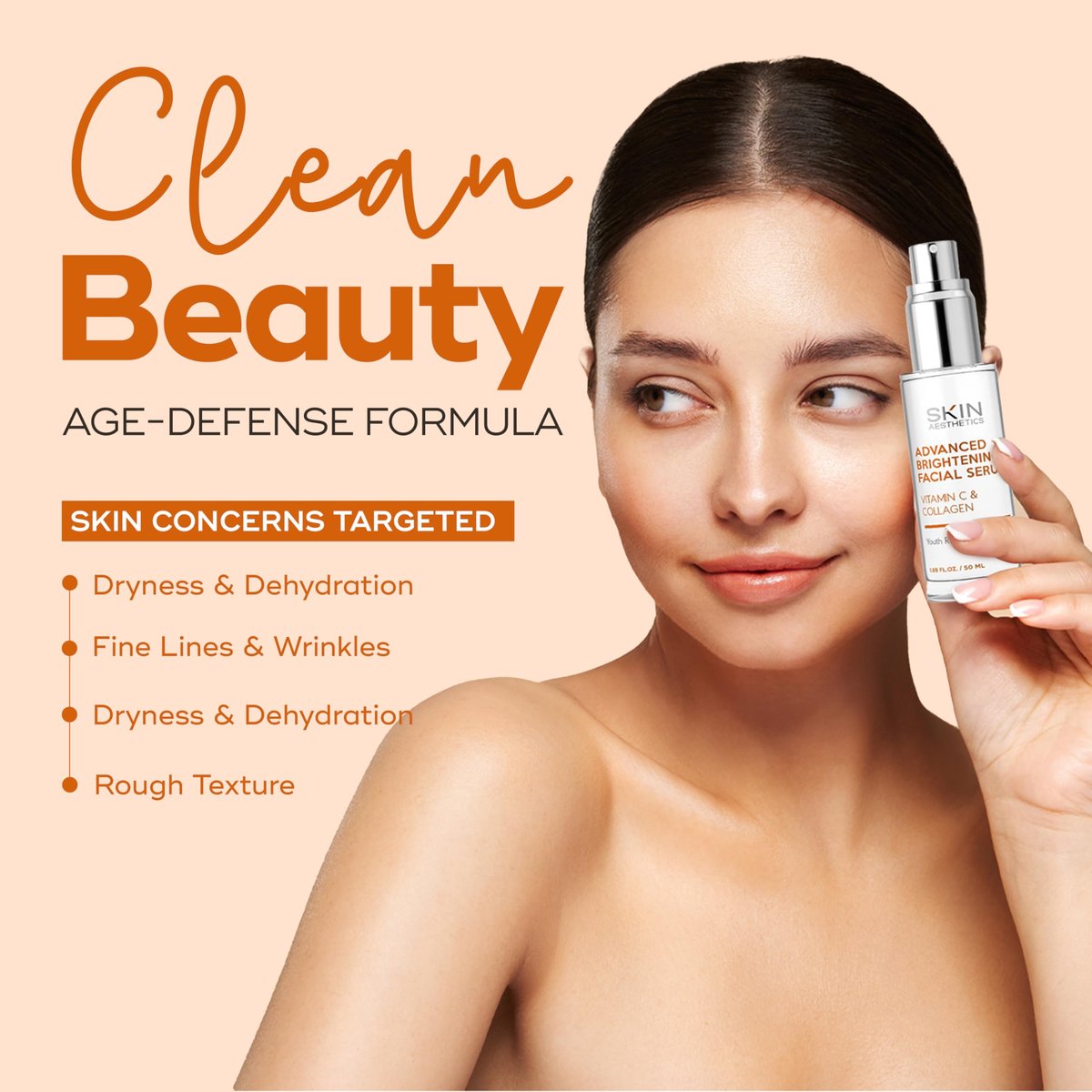 Skin Aesthetics Vitamin C Serum for Face with Collagen - Dark Spots, Skin Brightening, Anti-Aging & Acne, Fine Lines & Wrinkles - Vegan, Clean Beauty Korean Skincare - görsel 13