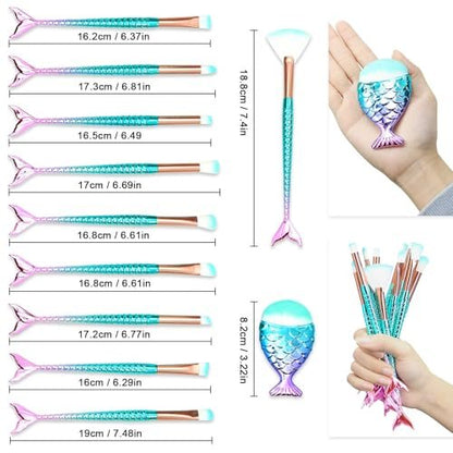 11PCS Makeup Brushes Set - Complete Cosmetic Brush Kit for Teens, Kids, and Women | HOFASON