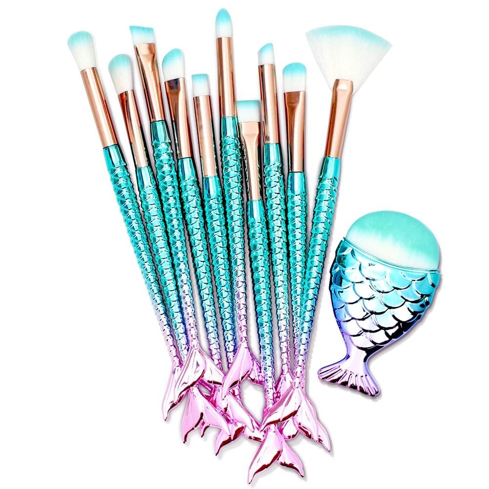 11PCS Makeup Brushes Set - Complete Cosmetic Brush Kit for Teens, Kids, and Women | HOFASON - görsel 1