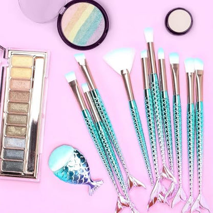 11PCS Makeup Brushes Set - Complete Cosmetic Brush Kit for Teens, Kids, and Women | HOFASON