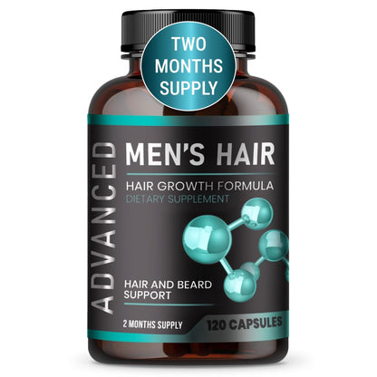 NutraPro Hair Growth Vitamins for Men – Anti Hair Loss Pills with Biotin & Saw Palmetto, Regrow Hair & Beard, Thicker, Fuller Hair, 120 Capsules Avelisse