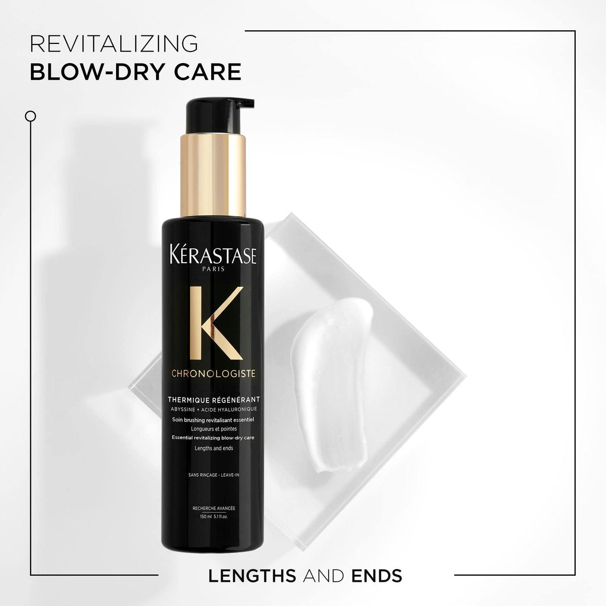 Kérastase Chronologiste Hair Serum Heat Protectant with Argan Oil - Controls Frizz, Strengthens and Prevents Breakage, Protects Against Humidity, For Dry, Fine & Brittle Hair, 5.1 Fl Oz Avelisse