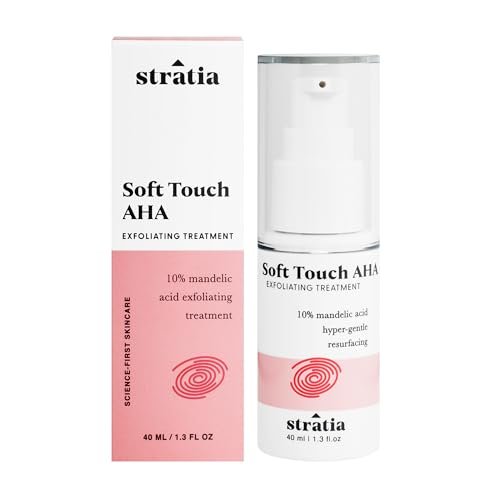Stratia Soft Touch Dark Spot Corrector with 10% Mandelic Acid Serum – Fine Lines, Skin Texture & Blemishes, Collagen Booster, AHA Exfoliant, Pore Minimizer, 1.3 Fl Oz Avelisse