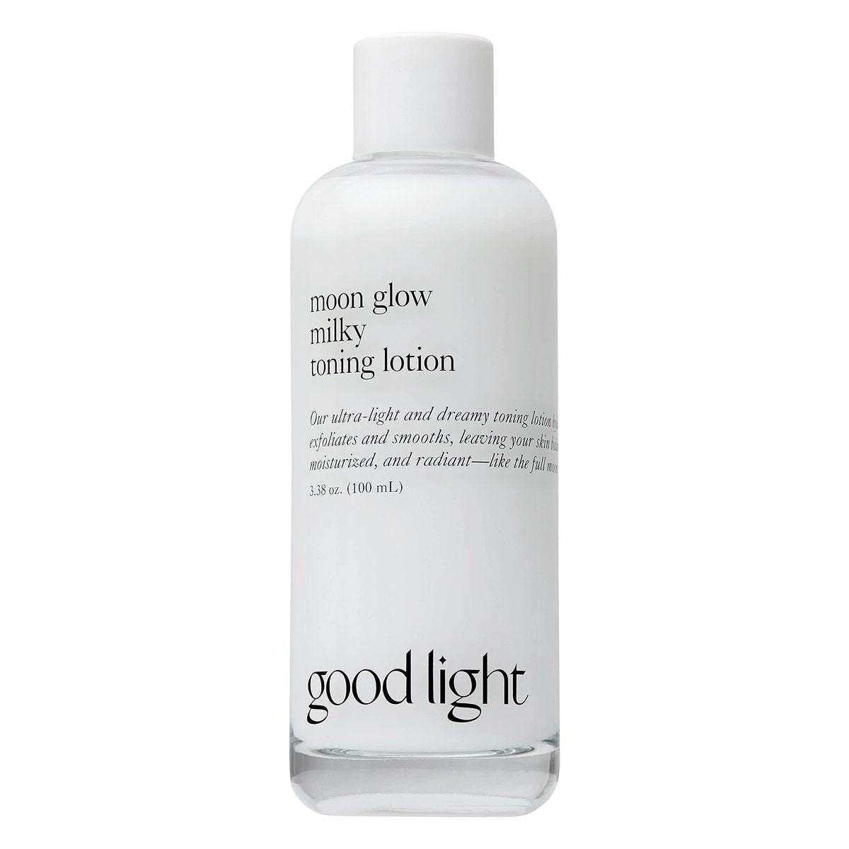 Good Light Moon Glow Milky Toner - Ultra-Light Hydrating Milk Toner with Niacinamide, Ceramides & AHAs for Glass Skin | Vegan, Fragrance-Free Korean Skincare (3.38 Fl Oz) Avelisse