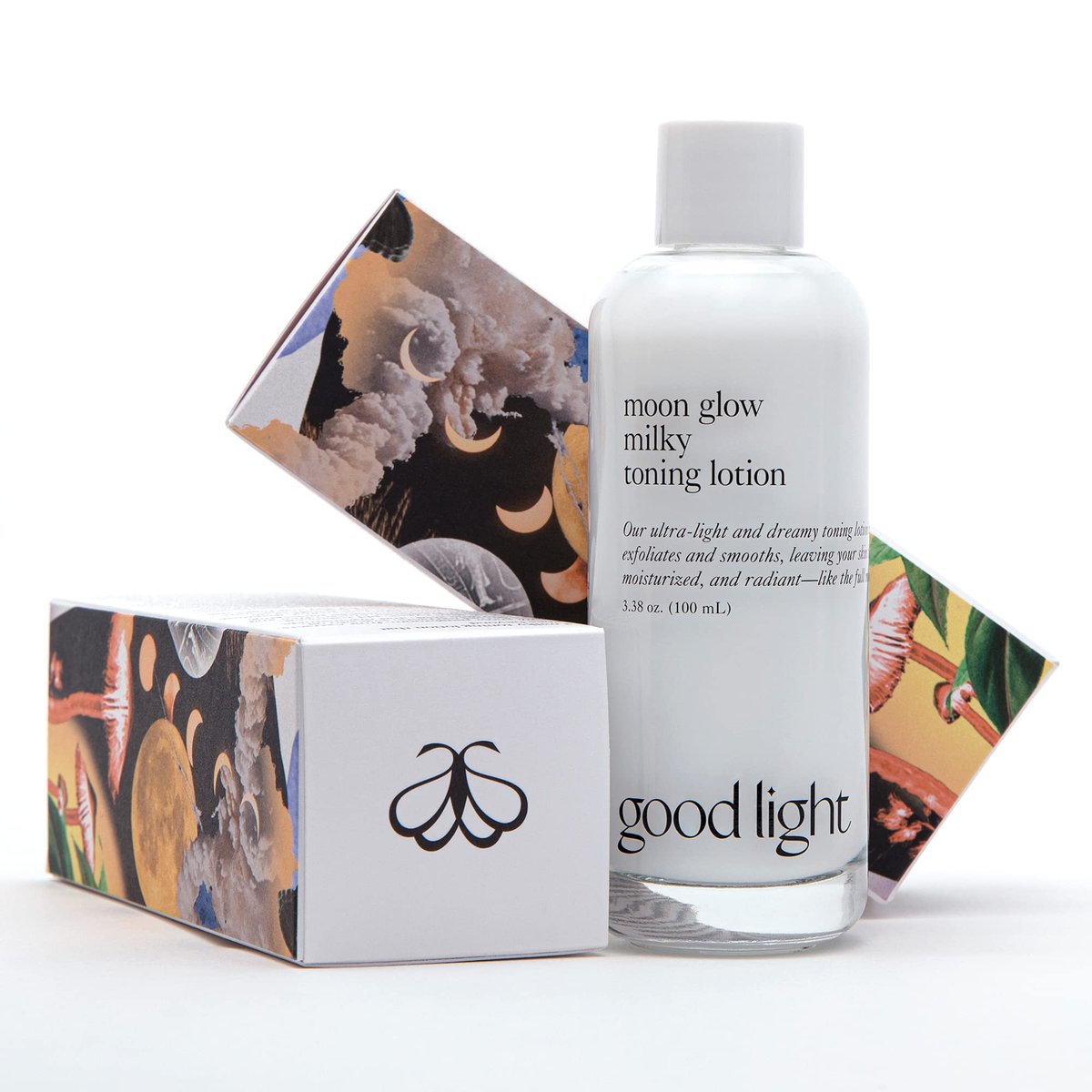 Good Light Moon Glow Milky Toner - Ultra-Light Hydrating Milk Toner with Niacinamide, Ceramides & AHAs for Glass Skin | Vegan, Fragrance-Free Korean Skincare (3.38 Fl Oz) Avelisse