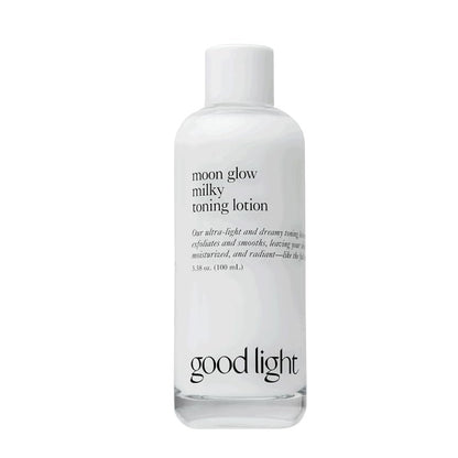 Good Light Moon Glow Milky Toner - Ultra-Light Hydrating Milk Toner with Niacinamide, Ceramides & AHAs for Glass Skin | Vegan, Fragrance-Free Korean Skincare (3.38 Fl Oz) Avelisse