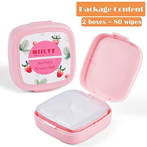 80-Pack Nail Polish Remover Pads in Box – Instant, Lint-Free Wipes for Natural Air-Dried Water/Oil Based Nail Polish - görsel 14
