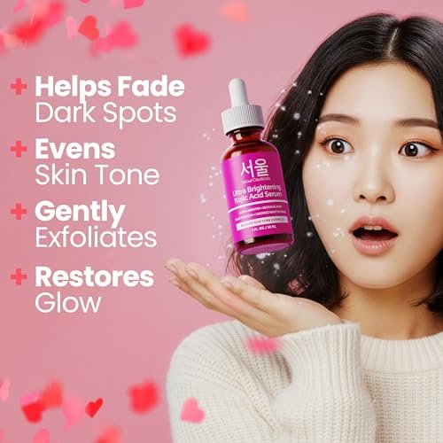 SeoulCeuticals Kojic Acid Serum with Alpha Arbutin & Glycolic Acid – Dark Spot Remover & Hyperpigmentation Corrector, K-Beauty 1oz - görsel 4