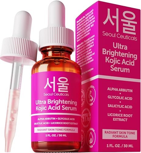 SeoulCeuticals Kojic Acid Serum with Alpha Arbutin & Glycolic Acid – Dark Spot Remover & Hyperpigmentation Corrector, K-Beauty 1oz - görsel 2