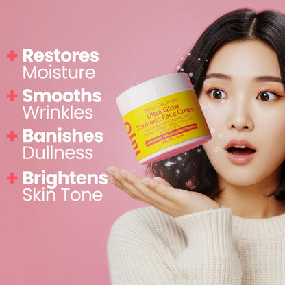 SeoulCeuticals Korean Skin Care Turmeric Cream – Face Moisturizer for Dull Dry Skin, 2 oz Avelisse