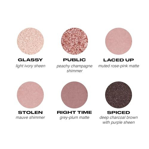 URBAN DECAY Naked 3 Mini Eyeshadow Palette - 6 Soft Pink Shadows, Matte & Shimmer, Ultra-Blendable, Long-Lasting 12HR Wear, Rosy Neutrals, Travel Makeup with Mirror Avelisse