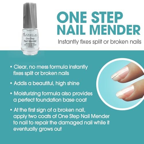 Barielle One Step Nail Mender – Repair Split, Chipped & Damaged Nails (0.47 oz, Clear) - görsel 6