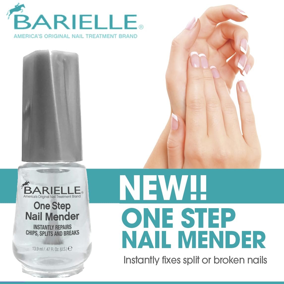 Barielle One Step Nail Mender – Repair Split, Chipped & Damaged Nails (0.47 oz, Clear) - görsel 13