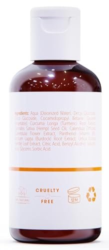 SeoulCeuticals Korean Turmeric Face Wash Cleanser – Vegan & Cruelty-Free Korean Skincare for Dry Sensitive Skin (4 oz) Avelisse