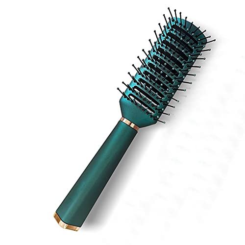 RN BEAUTY Detangling Hair Brush – Anti-Static, Nylon Bristle, Vented Blow Drying Brush for All Hair Types (Malachite Green) - görsel 14