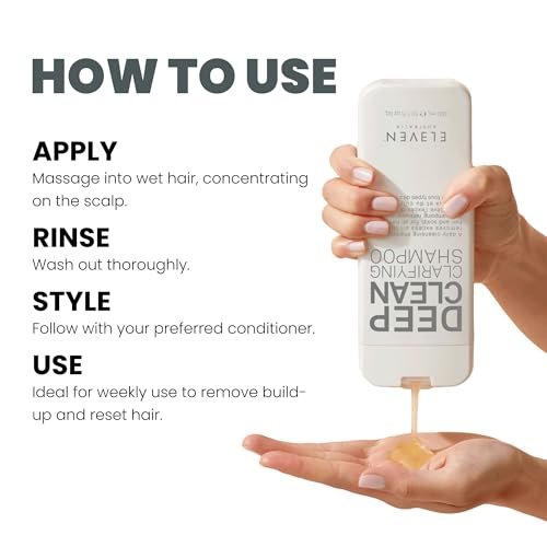 ELEVEN AUSTRALIA Deep Clean Clarifying Shampoo - Sulfate-Free Detox Shampoo for All Hair Types, Removes Build-Up & Purifies Scalp, 10.1 fl oz - görsel 8