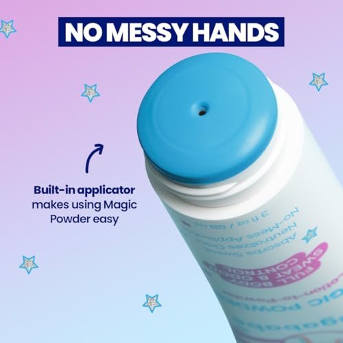 Megababe Magic Powder Stay-Dry Lotion to Powder - Sweat & Odor Absorbing Lotion, Aluminum-Free, Talc-Free, 3 fl oz - görsel 8