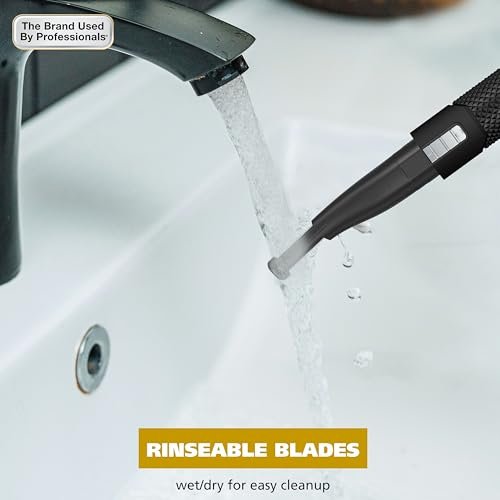 Wahl Manscaper 2 in 1 Lithium Battery Tactical Dual Sided Eyebrow Trimmer and Nose Hair Trimmer for Men – Black, Stainless Steel Avelisse