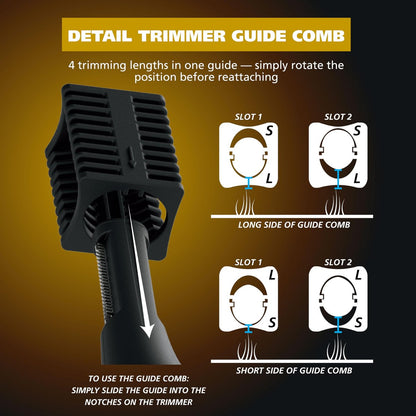 Wahl Manscaper 2 in 1 Lithium Battery Tactical Dual Sided Eyebrow Trimmer and Nose Hair Trimmer for Men – Black, Stainless Steel Avelisse
