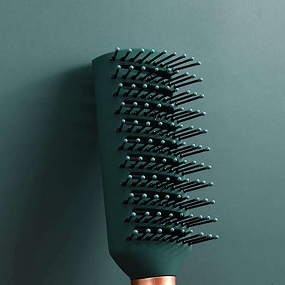 RN BEAUTY Detangling Brush – Anti-Static Vented Hair Brush for Wet or Dry Hair, Nylon Bristle Pins, Dark Green - görsel 13