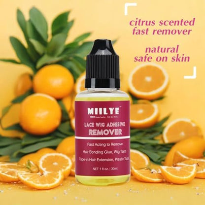 MIILYE Wig Glue Remover, 2-Pack – Safe Solvent for Adhesive Residue, Lace Front Wigs, Tape-In Hair Extensions, Toupee & Poly Hairpieces