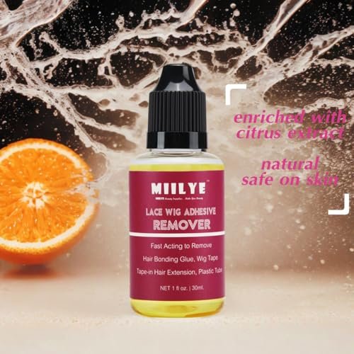 MIILYE Wig Glue Remover, 2-Pack – Safe Solvent for Adhesive Residue, Lace Front Wigs, Tape-In Hair Extensions, Toupee & Poly Hairpieces - görsel 10