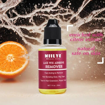 MIILYE Wig Glue Remover, 2-Pack – Safe Solvent for Adhesive Residue, Lace Front Wigs, Tape-In Hair Extensions, Toupee & Poly Hairpieces