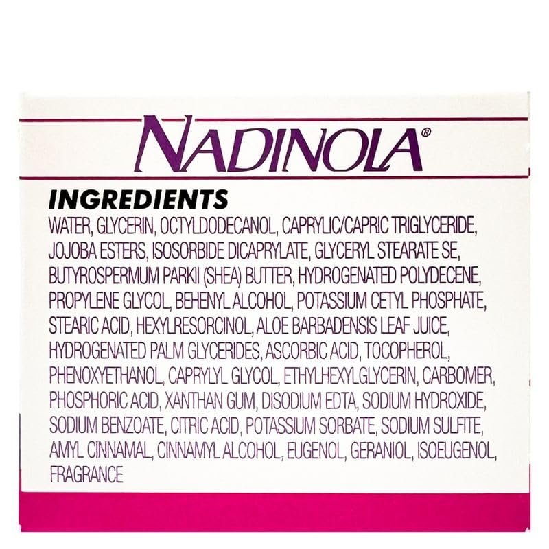 Nadinola Moisturizing Skin Tone Cream with Vitamin E and Hexylresorcinol - Reduces Unwanted Discoloration, 2.25 oz - görsel 5