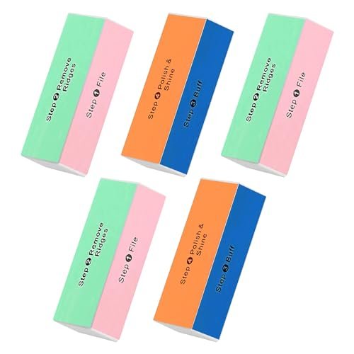 Soft 'N Style 5-Pack 4-Way Nail Buffer Blocks for Smooth, Shiny Nails - görsel 2