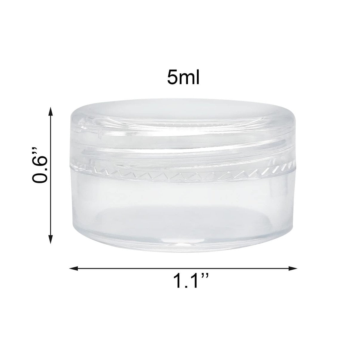 Medsuo 20-Pack 5ml Clear Sample Pots – Leak-Proof Travel Containers for Cosmetics, Lip Balm, and DIY Scrubs - görsel 9