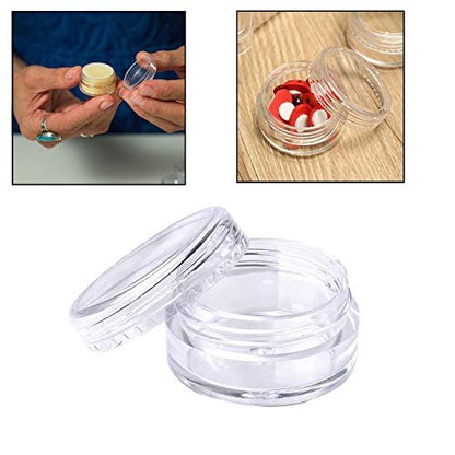 Medsuo 20-Pack 5ml Clear Sample Pots – Leak-Proof Travel Containers for Cosmetics, Lip Balm, and DIY Scrubs