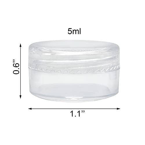 Medsuo 20-Pack 5ml Clear Sample Pots – Leak-Proof Travel Containers for Cosmetics, Lip Balm, and DIY Scrubs - görsel 10