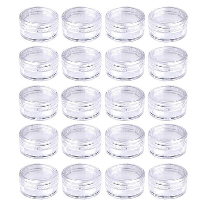Medsuo 20-Pack 5ml Clear Sample Pots – Leak-Proof Travel Containers for Cosmetics, Lip Balm, and DIY Scrubs