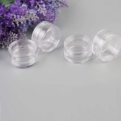 Medsuo 20-Pack 5ml Clear Sample Pots – Leak-Proof Travel Containers for Cosmetics, Lip Balm, and DIY Scrubs