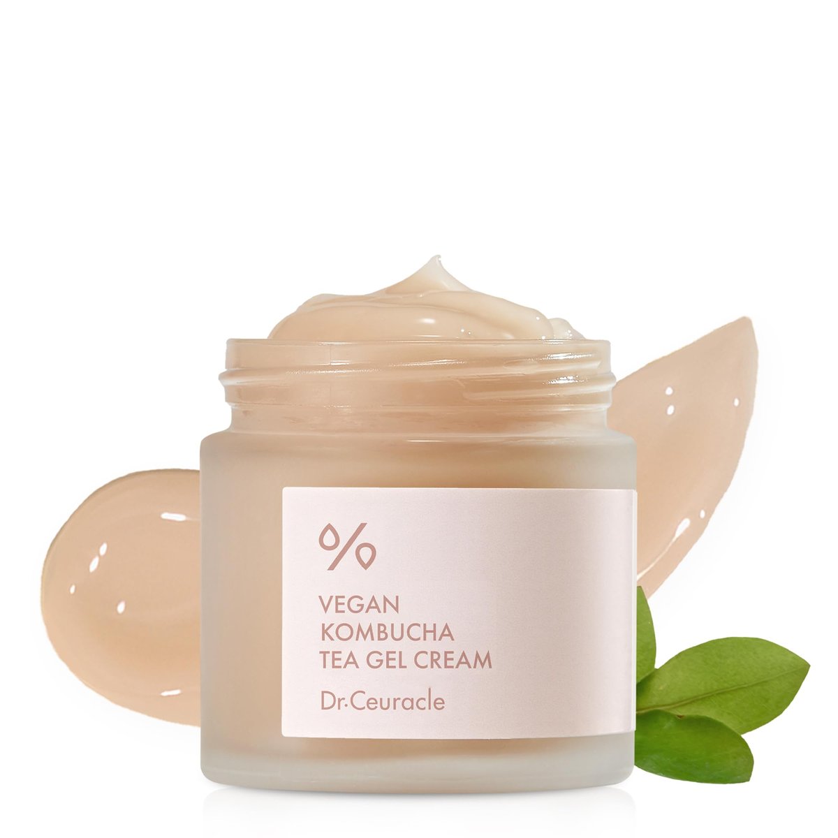 Dr.Ceuracle Vegan Kombucha Tea Gel Cream - Lightweight Watery Hydrating Moisturizer with Kombucha Tea Extract & Sunflower Seed Oil, Korean Skincare (75 g / 2.64 oz.) - görsel 1
