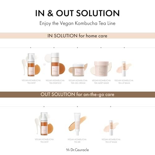 Dr.Ceuracle Vegan Kombucha Tea Gel Cream - Lightweight Watery Hydrating Moisturizer with Kombucha Tea Extract & Sunflower Seed Oil, Korean Skincare (75 g / 2.64 oz.) - görsel 16