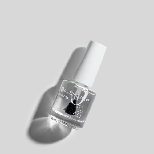 Dazzle Dry Base Coat - Step 2 – Fast-Drying Clear Nail Polish Base Coat for Non-Toxic Manicures (0.5 fl oz) Avelisse