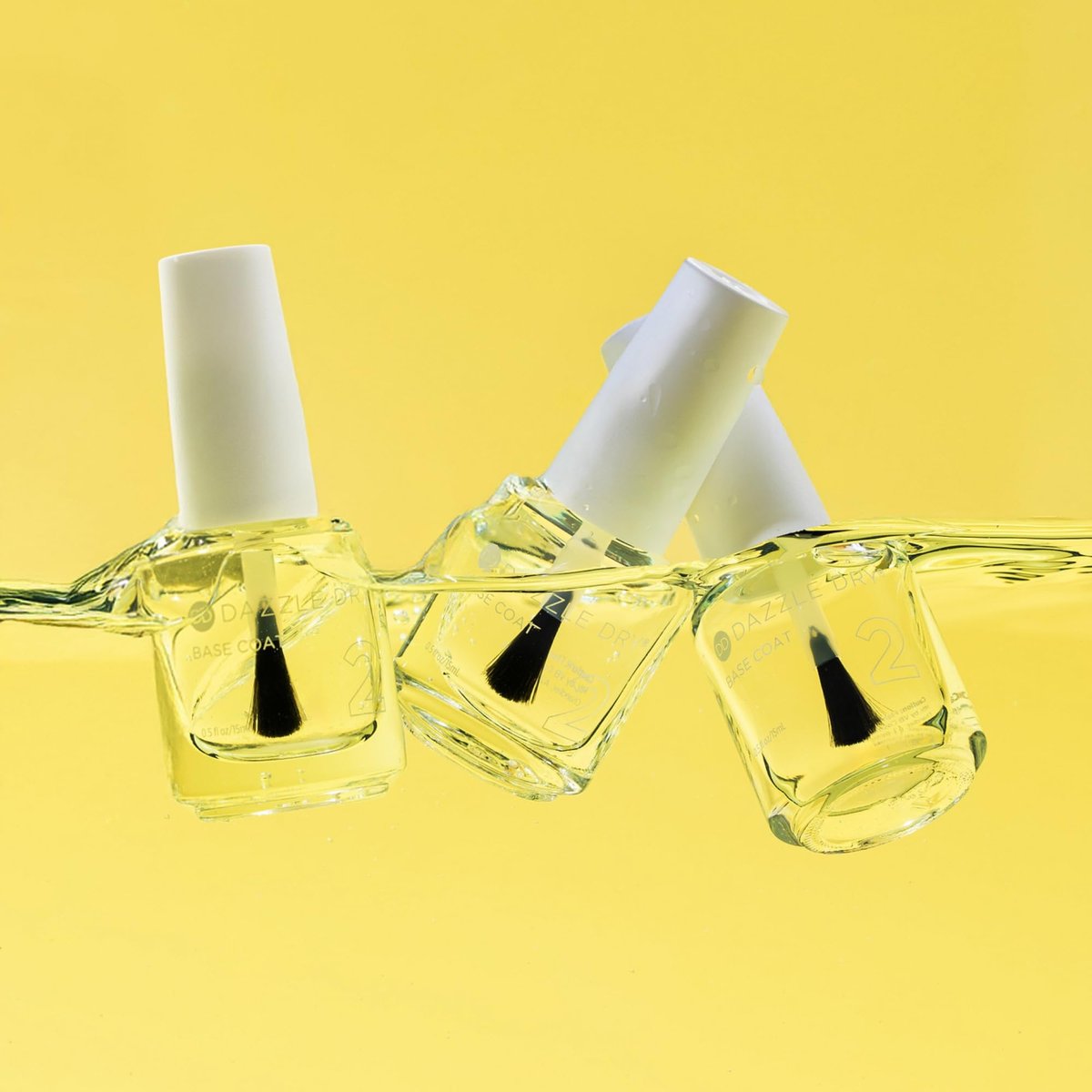 Dazzle Dry Base Coat - Step 2 – Fast-Drying Clear Nail Polish Base Coat for Non-Toxic Manicures (0.5 fl oz) Avelisse