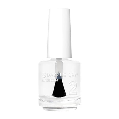 Dazzle Dry Base Coat - Step 2 – Fast-Drying Clear Nail Polish Base Coat for Non-Toxic Manicures (0.5 fl oz) Avelisse