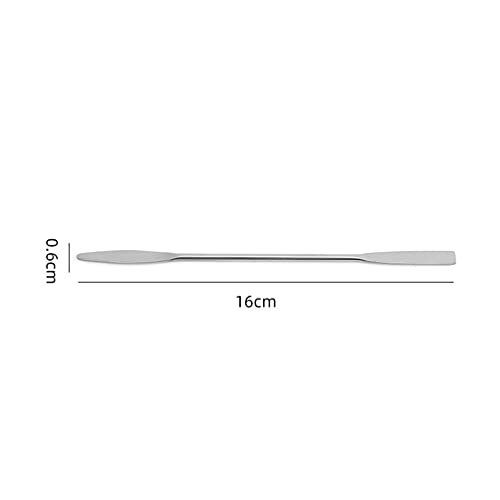 6-Piece Stainless Steel Makeup Spatula Stir Tool Set – Double Head Cosmetics Mixer for Creams, Powders & More - görsel 4