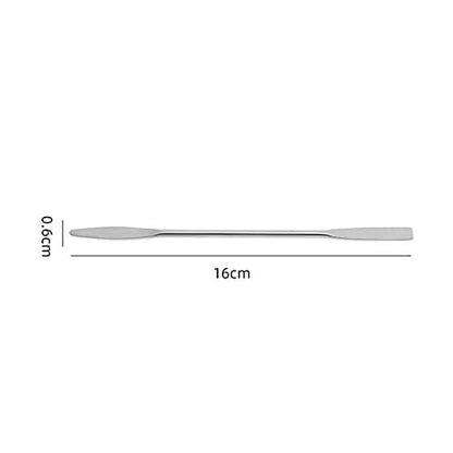 6-Piece Stainless Steel Makeup Spatula Stir Tool Set – Double Head Cosmetics Mixer for Creams, Powders & More