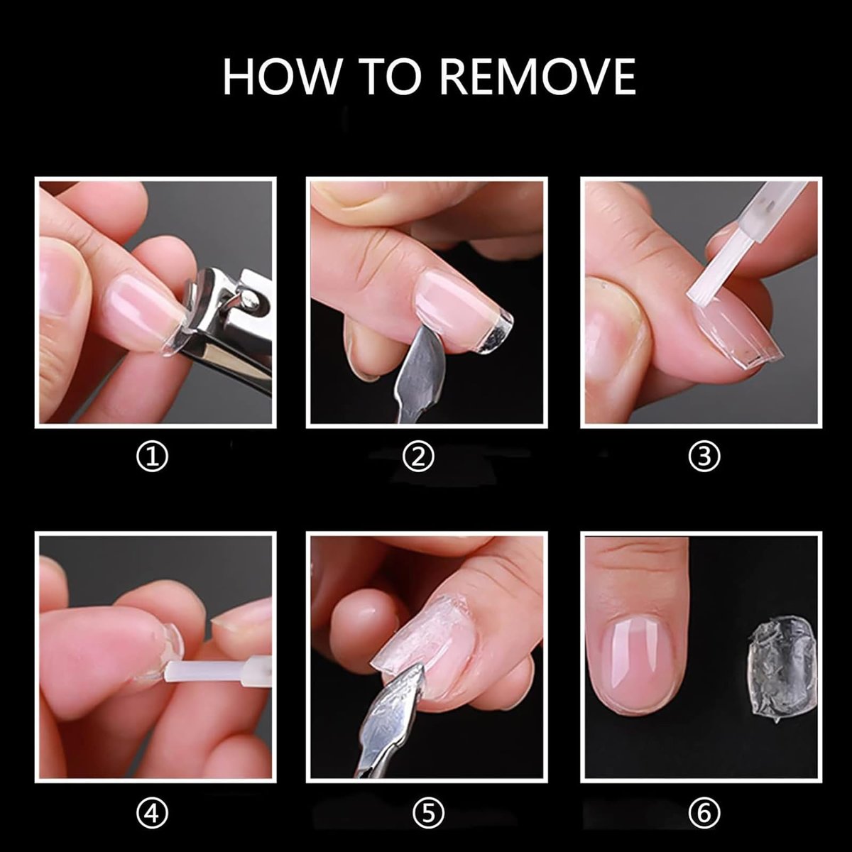 500pcs Medium Almond Fake Nail Tips – Full Cover Clear Acrylic Press-On Nails for DIY Nail Art, 10 Sizes (Natural) - görsel 13