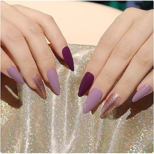 500pcs Medium Almond Fake Nail Tips – Full Cover Clear Acrylic Press-On Nails for DIY Nail Art, 10 Sizes (Natural) - görsel 8
