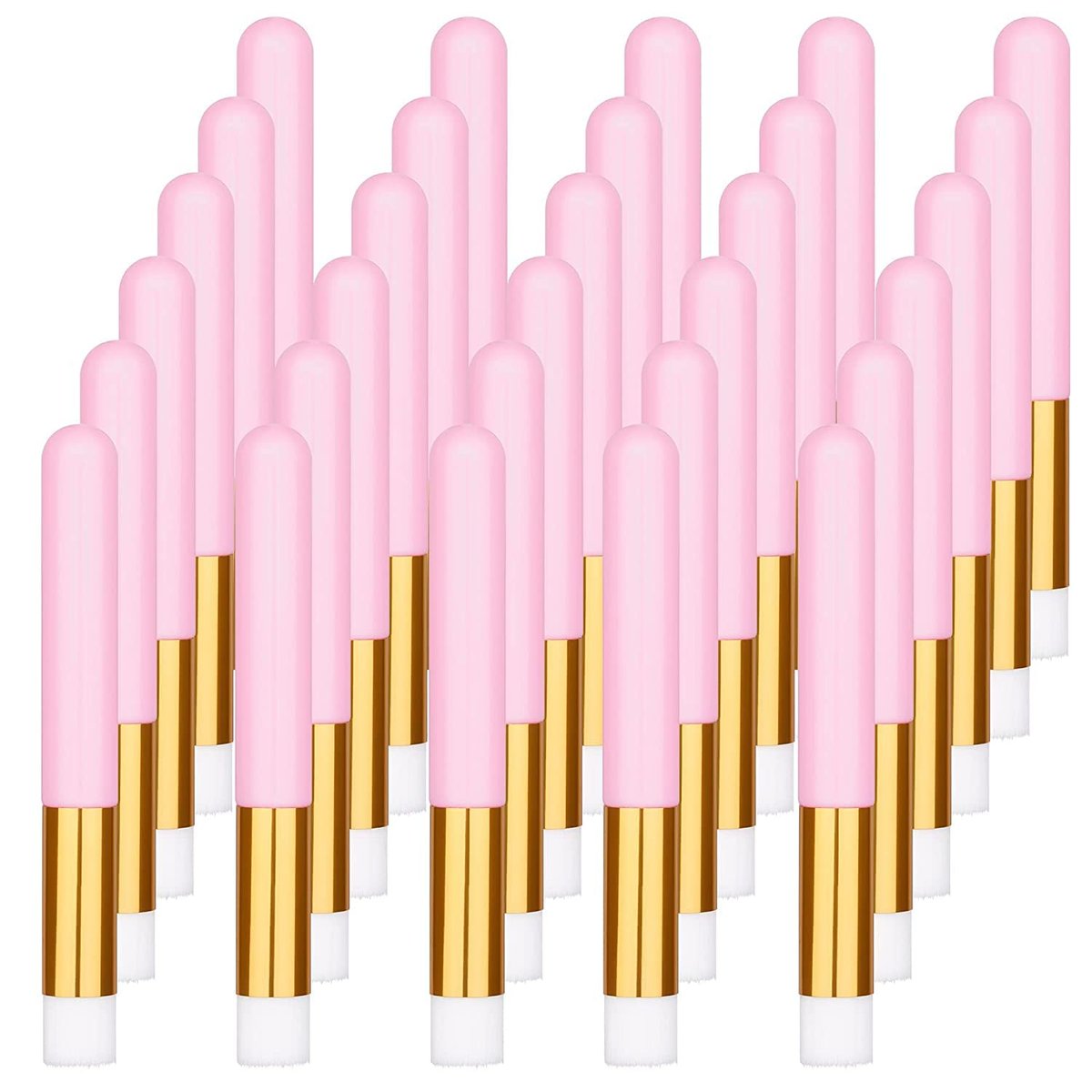 30-Piece Lash Shampoo Brushes Set - Nose Pore Deep Cleaning Tool, Peel Off Blackhead Remover, Eyelash Extensions Cleanser - görsel 1