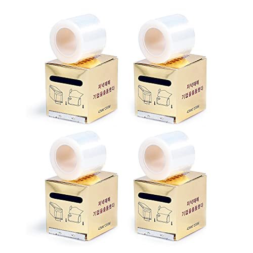 S.Q 4-Pack Disposable Eyebrow Tattoo Plastic Wrap Preservative Film - 42mm x 200m Each, Makeup Supplies - görsel 2