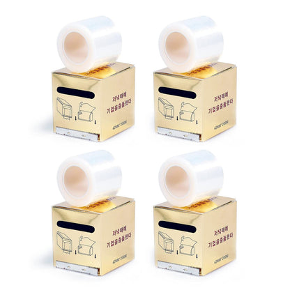 S.Q 4-Pack Disposable Eyebrow Tattoo Plastic Wrap Preservative Film - 42mm x 200m Each, Makeup Supplies