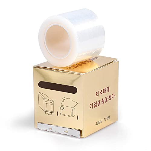 S.Q 4-Pack Disposable Eyebrow Tattoo Plastic Wrap Preservative Film - 42mm x 200m Each, Makeup Supplies - görsel 8