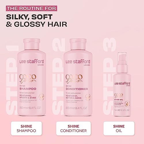 Lee Stafford Shine Hair Oil | Coco Loco Collection - Nourishing Anti Frizz Styling Oil for Dry & Damaged Hair, Adds Moisture and Shine, 5.1 Fl Oz - görsel 8