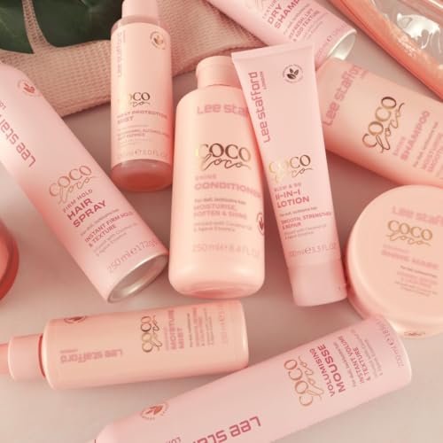 Lee Stafford Shine Hair Oil | Coco Loco Collection - Nourishing Anti Frizz Styling Oil for Dry & Damaged Hair, Adds Moisture and Shine, 5.1 Fl Oz - görsel 14